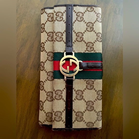 GUCCI Sherry line continental wallet - Picture 5 of 15